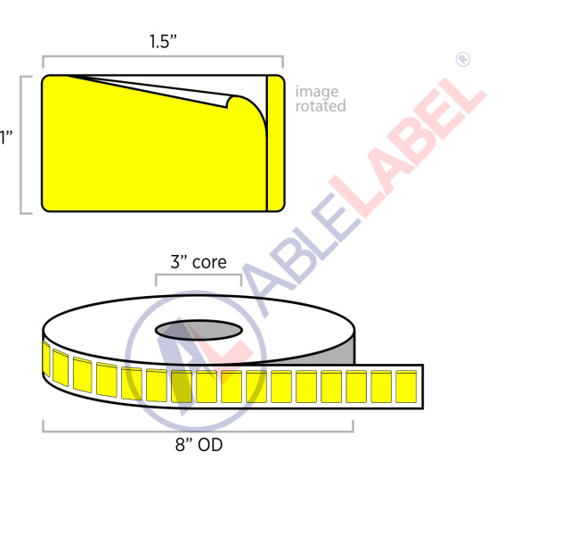 Piggyback Paper Labels | Direct Thermal | Able Label | 1.5