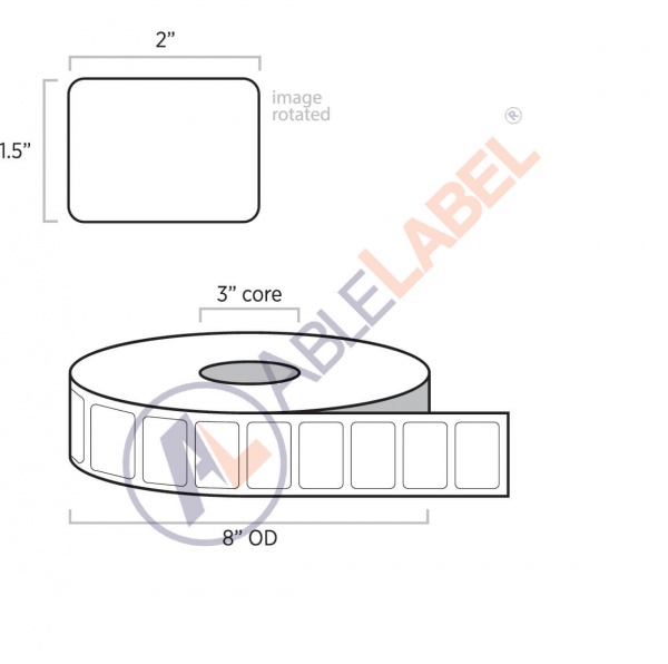 Ultra Removable Adhesive Paper Labels Direct Thermal Able Label 2