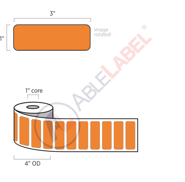 Removable Adhesive Paper Labels | Direct Thermal | Able Label | 3