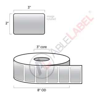 able-label-3-by-2-matte-chrome-silver-polyester-label-on-3-inch-core