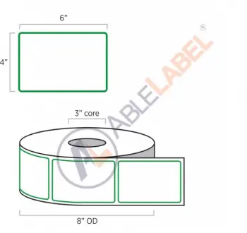 able-label-4-by-6-white-with-green-border-label