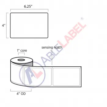 able-label-4-by-6-and-a-quarter-DYMO®-compatible-white-direct-thermal-label