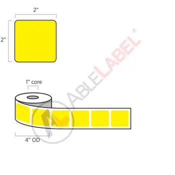 able-label-2-by-2-flood-yellow-label-wound-on-4-inch-outside-diameter-by-1-inch-core