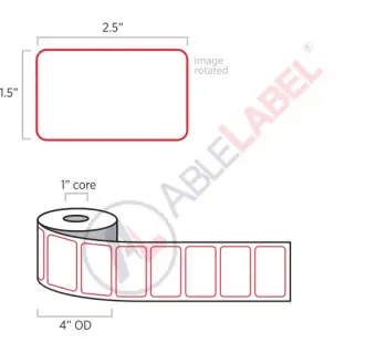 able-label-2-and-a-half-by-1-and-a-half-white-with-red-border-label-wound-on-4-inch-outside-diameter-by-1-inch-core