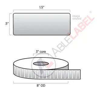 able-label-1-and-a-half-by-half-matte-chrome-silver-polyester-label-3-inch-core