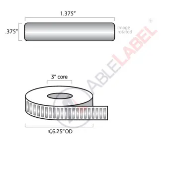 able-label-1-and-3-eighth-by-3-eighth-platinum-silver-polyester-label-with-heavy-coat-weight-adhesive-on-3-inch-core