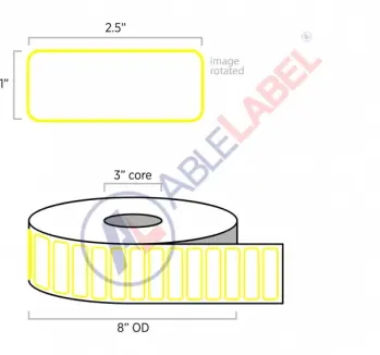 able-label-2-and-a-half-by-1-white-with-yellow-border-label