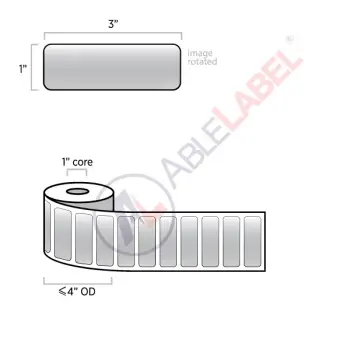 able-label-3-by-1-matte-chrome-silver-polyester-label-on-1-inch-core