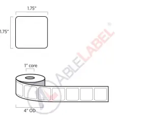 able-label-1-and-3-quarter-by-1-and-3-quarter-white-label-wound-on-4-inch-outside-diameter-by-1-inch-core