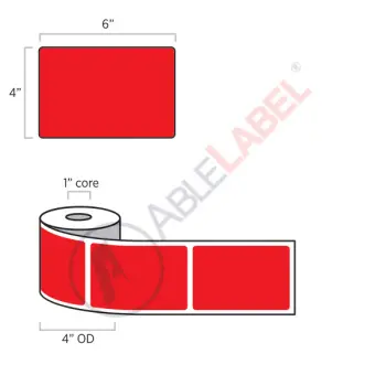 able-label-4-by-6-flood-red-label-wound-on-4-inch-outside-diameter-by-1-inch-core
