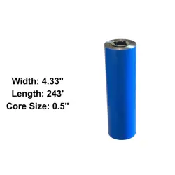 4.33” x 243' Black Wax Ribbon for Zebra TLP and Similar Desktop Printers