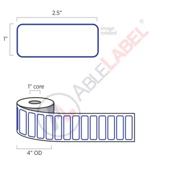 able-label-2-and-a-half-by-1-white-with-blue-border-label-wound-on-4-inch-outside-diameter-by-1-inch-core