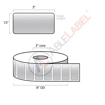 able-label-3-by-1-and-a-half-matte-chrome-silver-polyester-label-on-3-inch-core