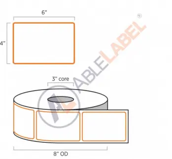 able-label-4-by-6-white-with-orange-border-label