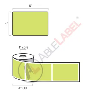 able-label-4-by-6-flood-lime-green-label-wound-on-4-inch-outside-diameter-by-1-inch-core