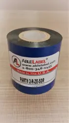 2.36” x 984' Black Resin Ribbon for Zebra Printer