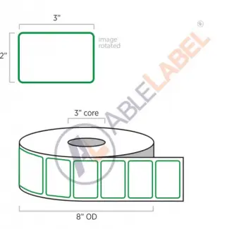 able-label-3-by-2-white-with-green-border-label