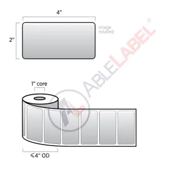able-label-4-by-2-matte-chrome-silver-polyester-label-on-1-inch-core