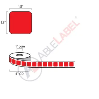 able-label-1-and-a-half-by-1-and-a-half-flood-red-label-wound-on-4-inch-outside-diameter-by-1-inch-core