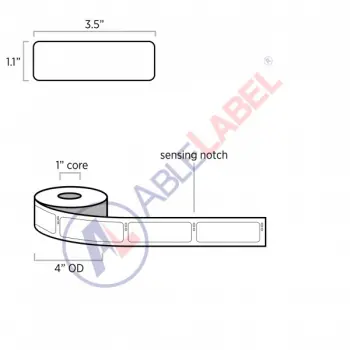 able-label-1-point-1-by-3-point-5-DYMO®-compatible-white-direct-thermal-label