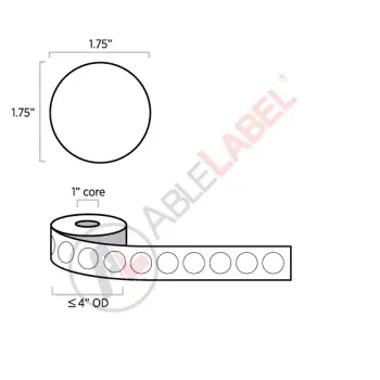 able-label-1-and-a-quarter-inch-white-circle-label-wound-on-4-inch-outside-diameter-by-1-inch-core