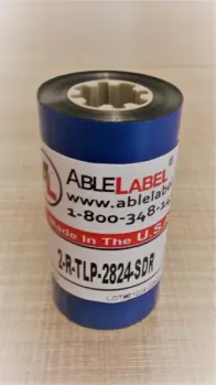 able-label-2-inch-black-resin-zebra-tlp-2824-compatible-coated-side-out-ribbon