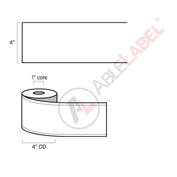 able-label-4-inches-by-100-feet-continuous-white-polyester-label-with-heavy-coat-weight-adhesive-wound-on-1-inch-core