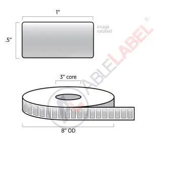 able-label-1-by-half-matte-chrome-silver-polyester-label-3-inch-core