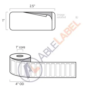 able-label-2-and-a-half-by-1-white-piggyback-label-wound-on-4-inch-outside-diameter-by-1-inch-core