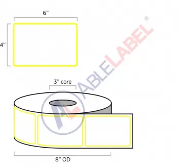 able-label-4-by-6-white-with-yellow-border-label