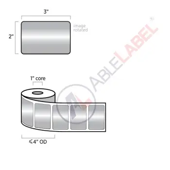 able-label-3-by-2-platinum-silver-polyester-label-with-heavy-coat-weight-adhesive-on-1-inch-core