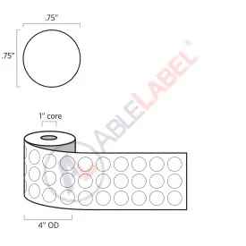 able-label-3-quarter-inch-3-across-white-circle-label-wound-on-4-inch-outside-diameter-by-1-inch-core
