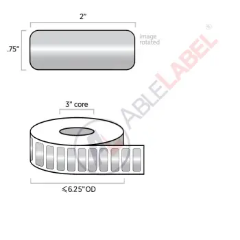 able-label-2-by-3-quarter-platinum-silver-polyester-label-with-heavy-coat-weight-adhesive