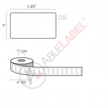 able-label-1-and-a-quarter-by-1-white-label-wound-on-4-inch-outside-diameter-by-1-inch-core