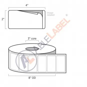 able-label-4-by-2-white-piggyback-label-wound-on-3-inch-core