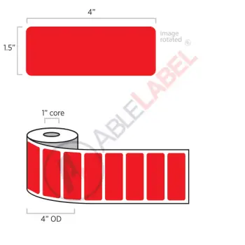 able-label-4-by-1-and-a-half-flood-red-label-wound-on-4-inch-outside-diameter-by-1-inch-core