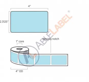 able-label-2-point-3-by-4-DYMO®-compatible-flood-blue-direct-thermal-label