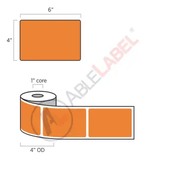 able-label-4-by-6-flood-orange-label-wound-on-4-inch-outside-diameter-by-1-inch-core