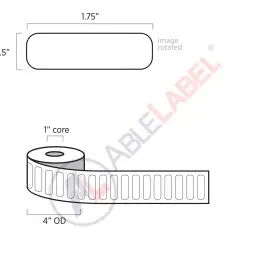 able-label-1-and-3-quarter-by-half-white-label-wound-on-4-inch-outside-diameter-by-1-inch-core