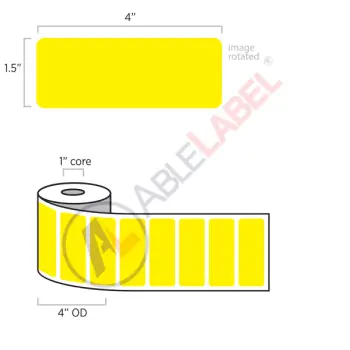 able-label-4-by-1-and-a-half-flood-yellow-label-wound-on-4-inch-outside-diameter-by-1-inch-core