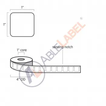 able-label-1-by-1-DYMO®-compatible-white-direct-thermal-label